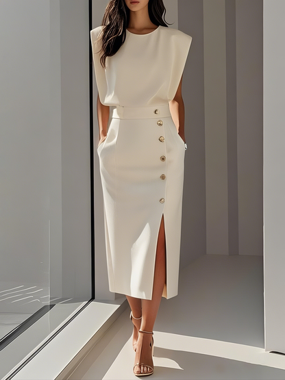 Marcella | Sleeveless Bodycon Midi Dress