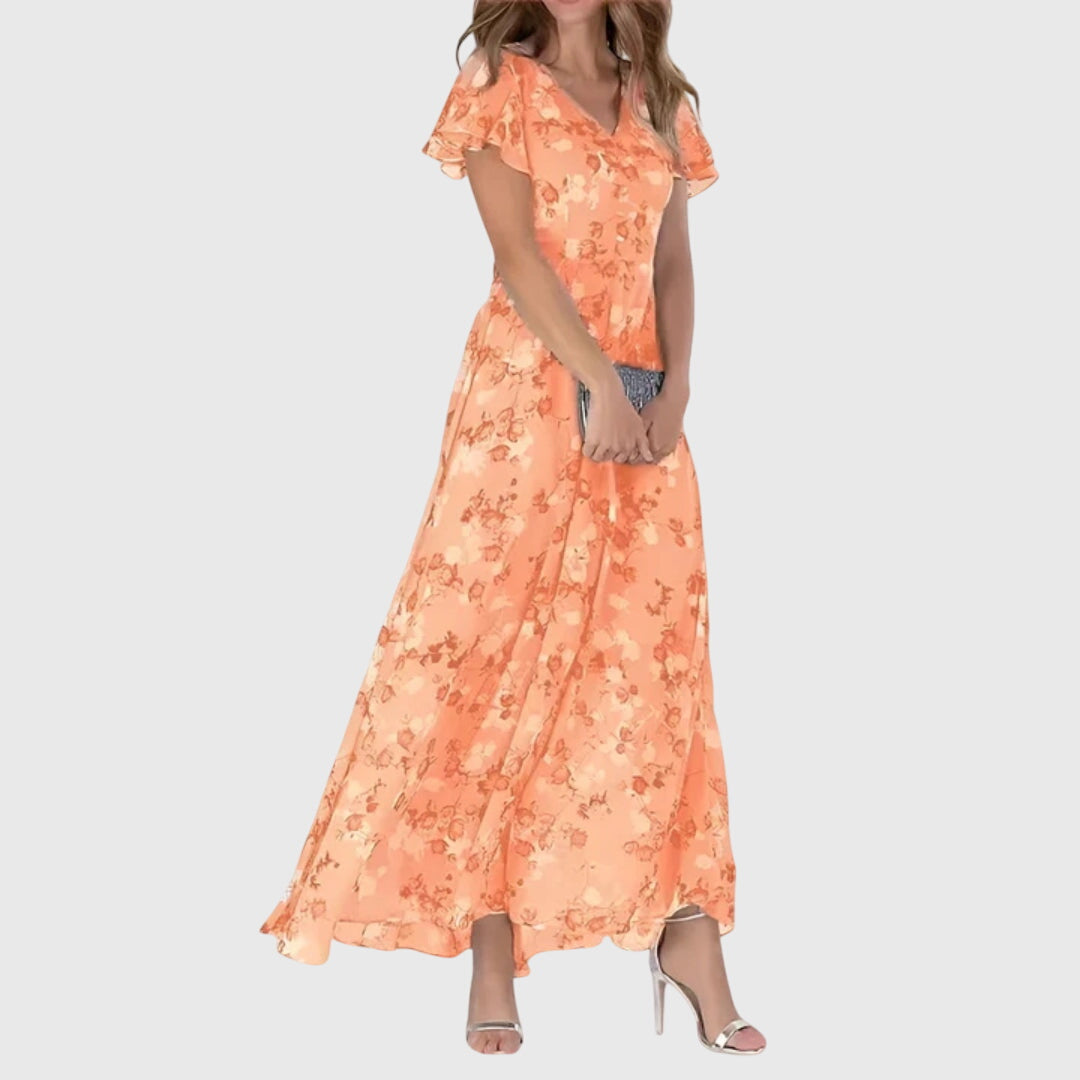 Rosalia | Flattering Short Sleeve Summer Dress