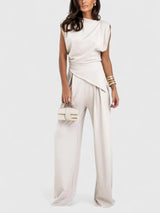 Sandrine | Sleeveless Top & Loose Pants Two-Piece Set
