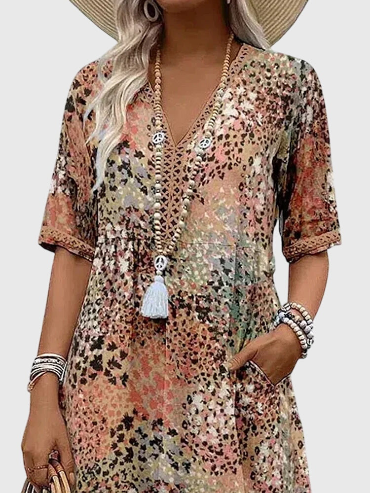 Brielle | Floral Midi Summer Dress