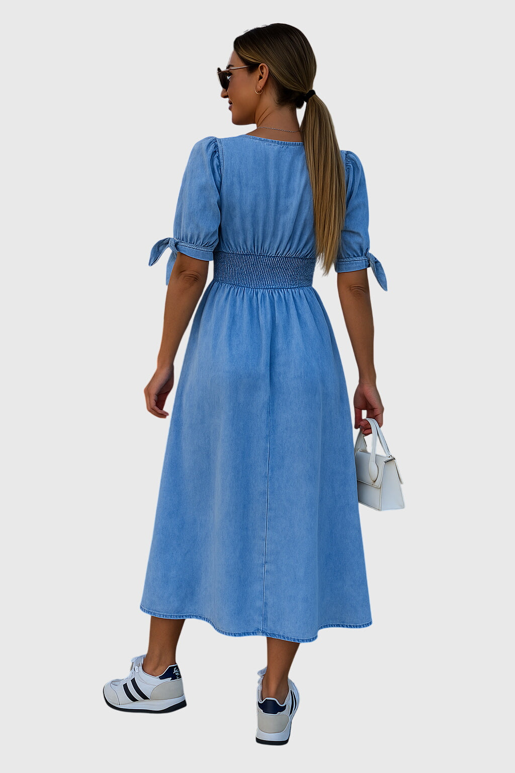 Jacqueline | Elegant Denim Mini Dress