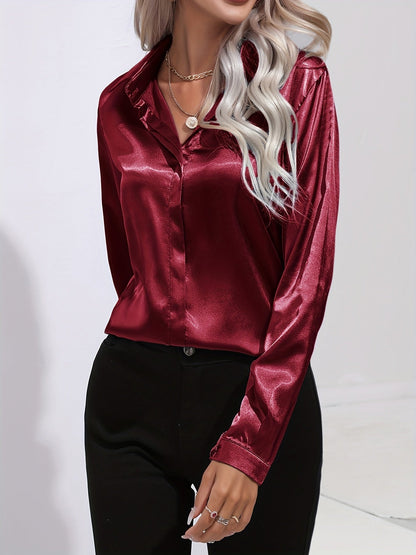 Long sleeve blouse in black colourway