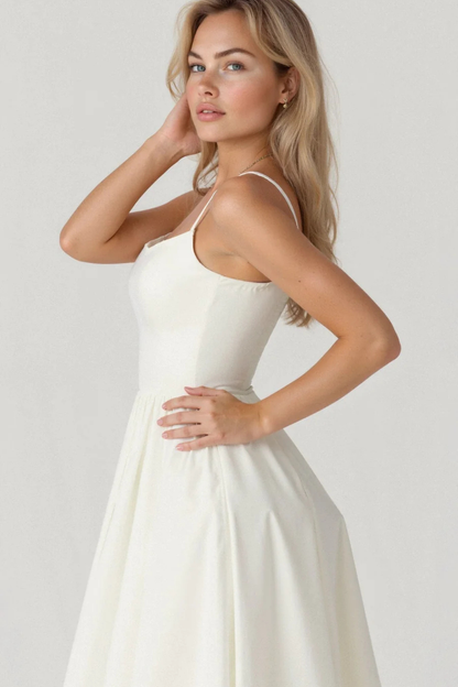 Kennedy | A Line Midi Wedding Guest Dress