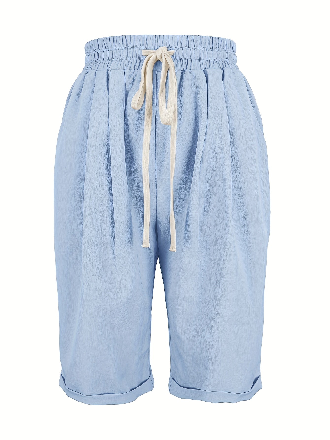 Nicole | Casual Flowy Drawstring Capri Pants