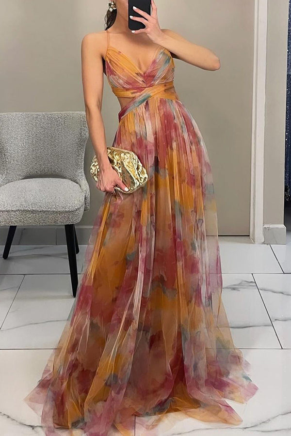 Solivia | Floral Print Maxi Dress