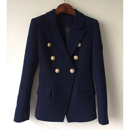 Double-breasted blazer showing lapel construction