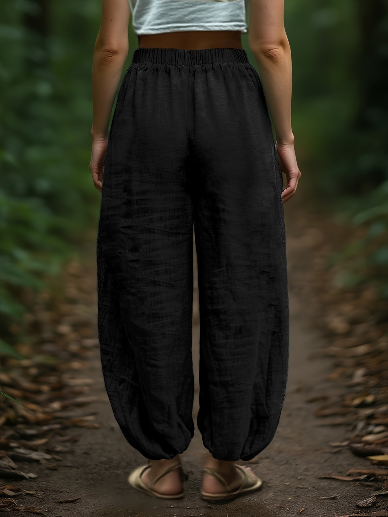 Lantern trousers, alternate angle