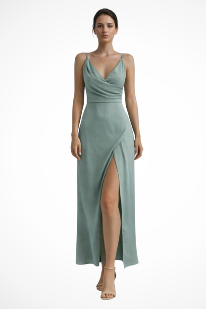 Aria | Slit Maxi Wedding Guest Dress