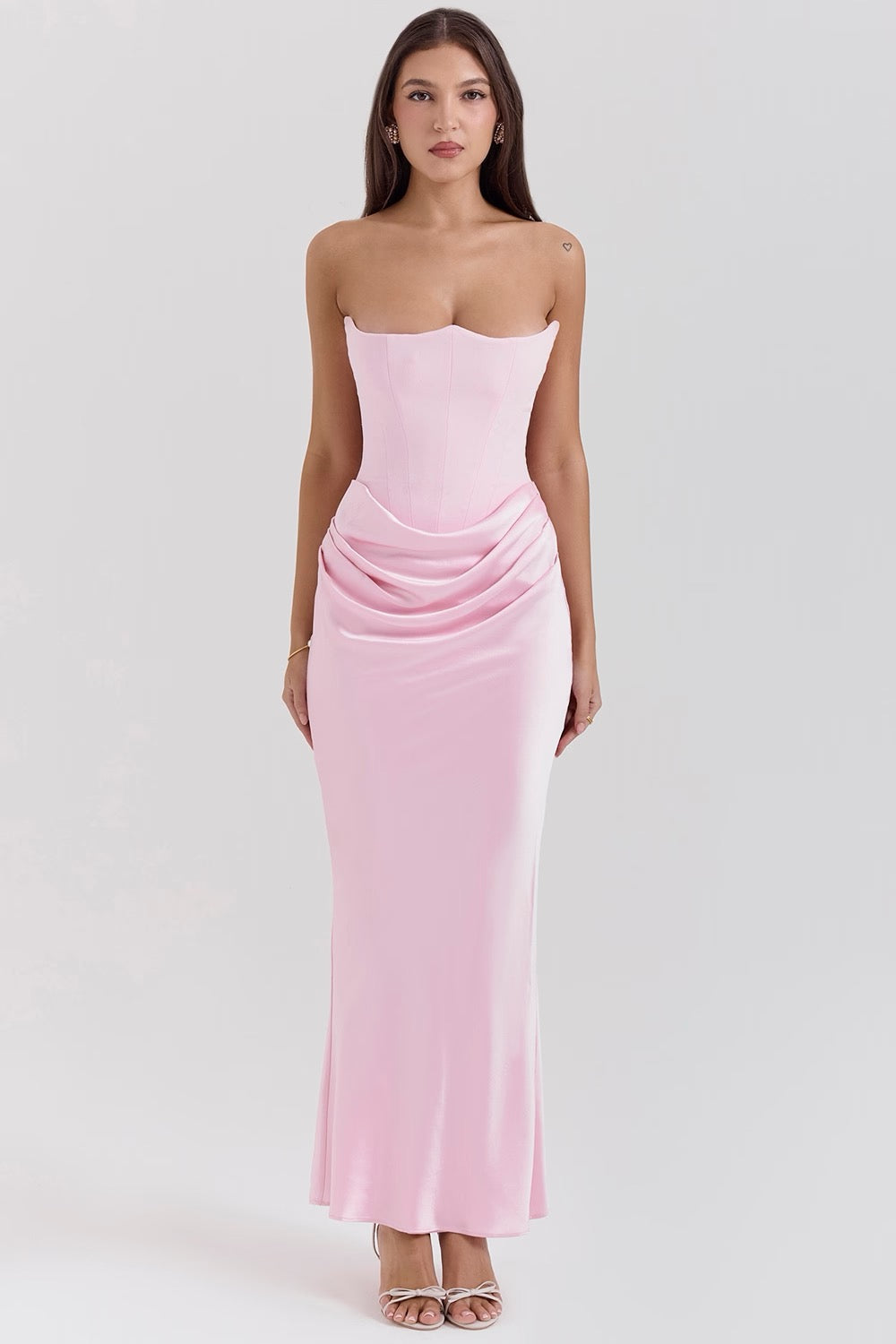 Aurelia | Lace Strapless Wedding Guest Dress