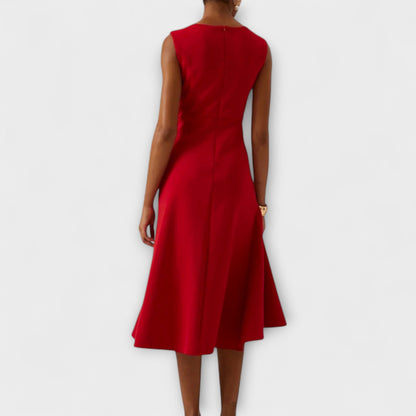 Virella | Asymmetric Midi Dress Elegant Sleeveless