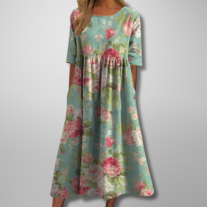 Renelia | Relaxed Floral Midi Dress