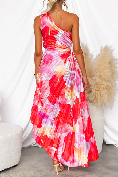 Maeve | Pleated Floral Maxi Wedding Guest Dress