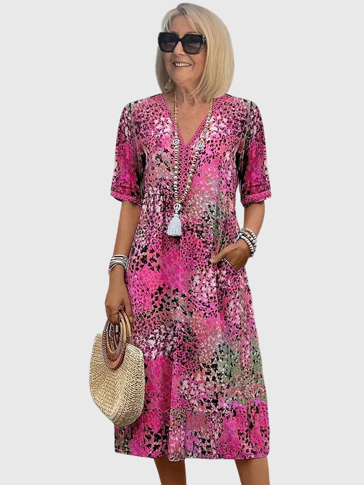 Brielle | Floral Midi Summer Dress