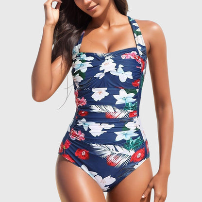 Marisa | Tropical Floral Print One-Piece Swimsuit