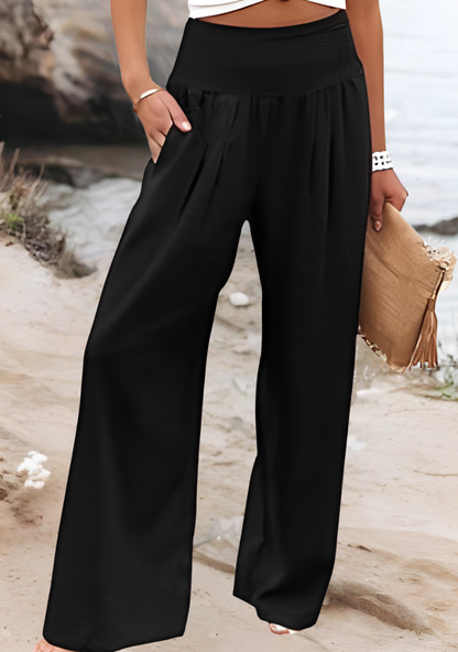 Heather | Flowy Wide Leg Beach Pants