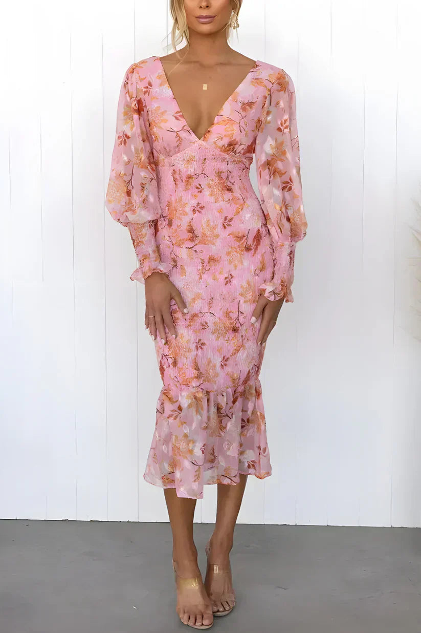 Vivienne | Floral Maxi Wedding Guest Dress
