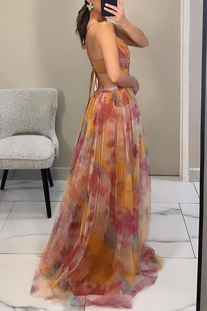 Solivia | Floral Print Maxi Dress