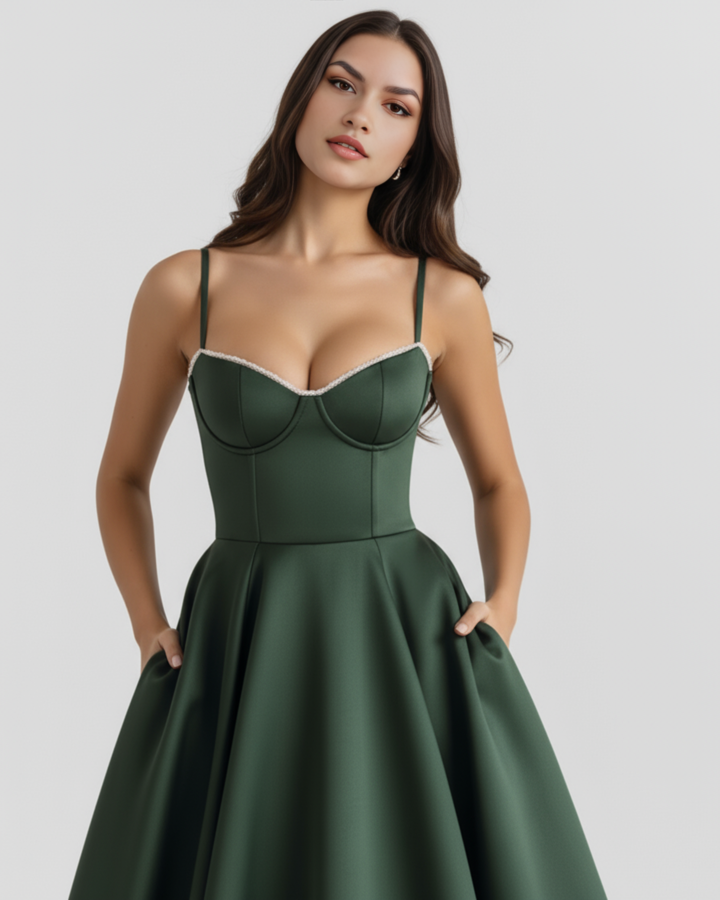 Sophie | Strappy Sweetheart Tulle Midi Cocktail Dress