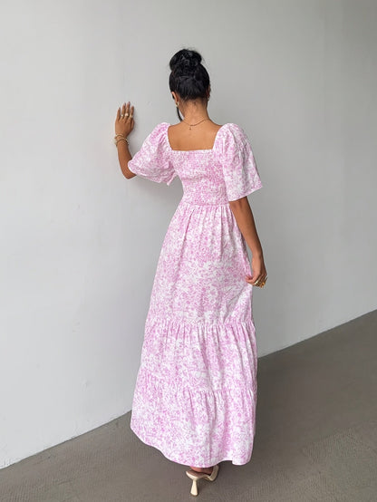 Grace | Sweetheart Tiered Floral Maxi Dress
