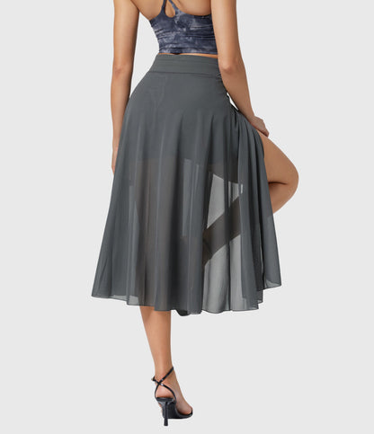 Melanie | High-Waist Pleated Midi Skirt