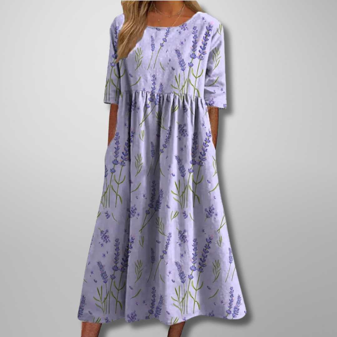 Renelia | Relaxed Floral Midi Dress
