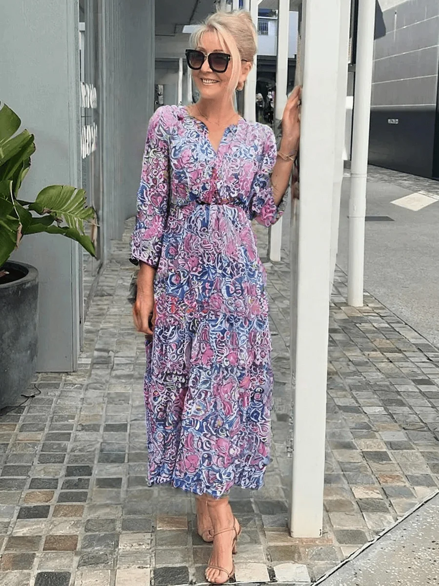 Liliosa | Floral Boho Mini Dress