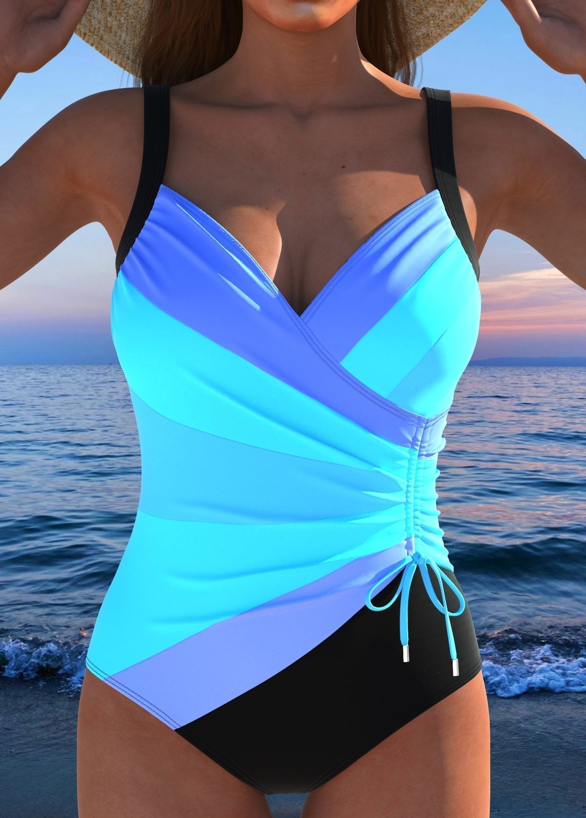 Catalina | Tummy Control Wrap One-Piece Swimsuit