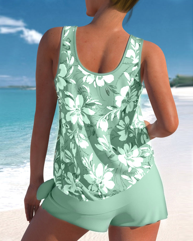 Zelmyra | Flowy Tankini Swimsuit Set