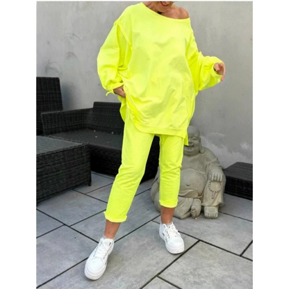 Casual loungewear set styled