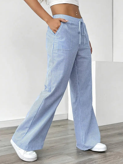 Bexley | Striped Wide-Leg Trousers