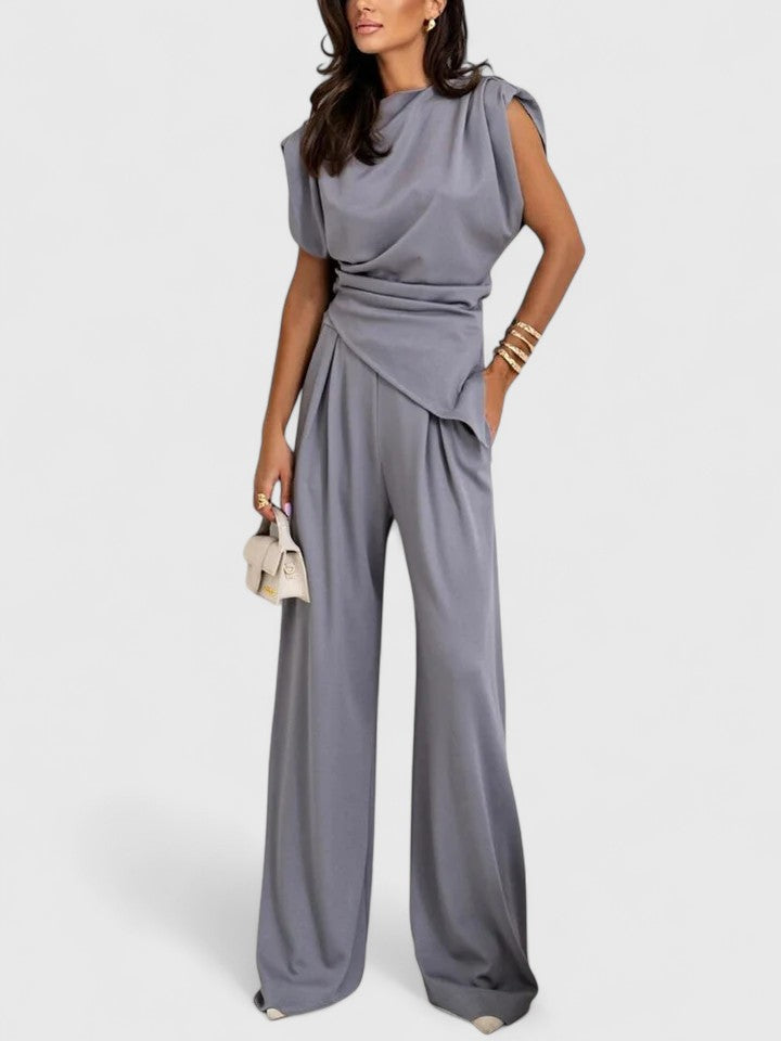 Sandrine | Sleeveless Top & Loose Pants Two-Piece Set
