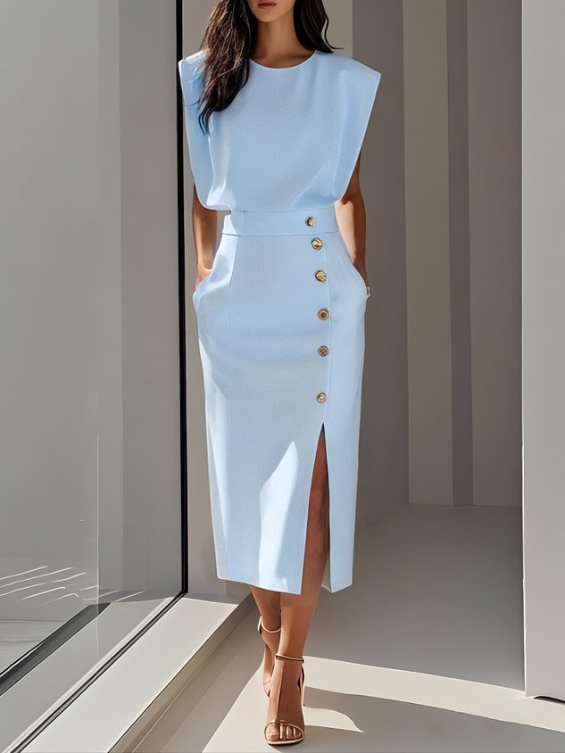 Marcella | Sleeveless Bodycon Midi Dress
