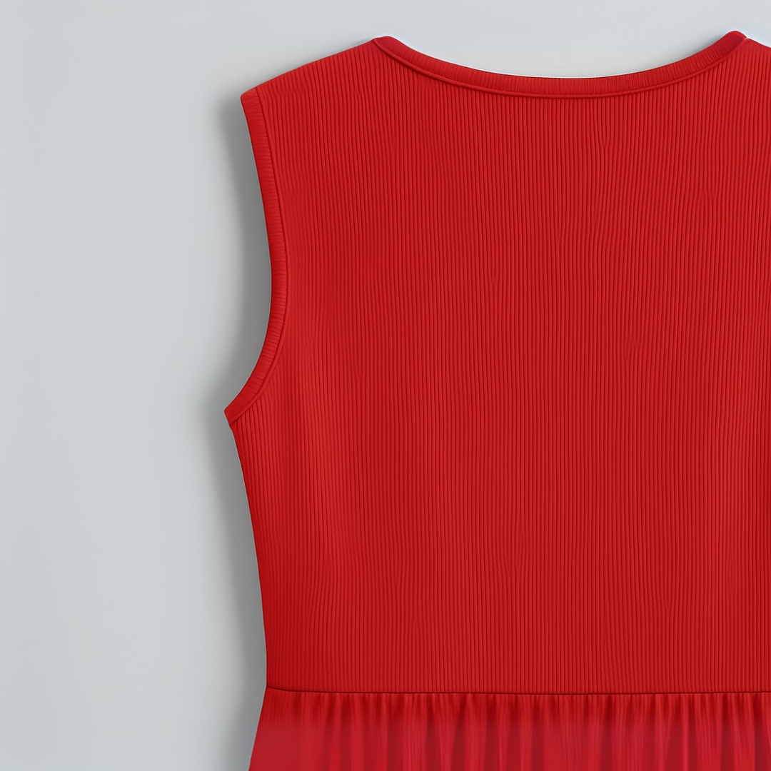 Séraphine | V-Neck Sleeveless Wide Leg Jumpsuit