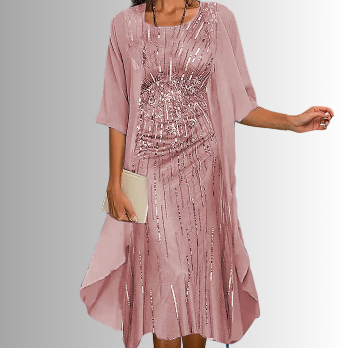 Beatrix | Short Sleeve Blouse & Flowy Dress Set