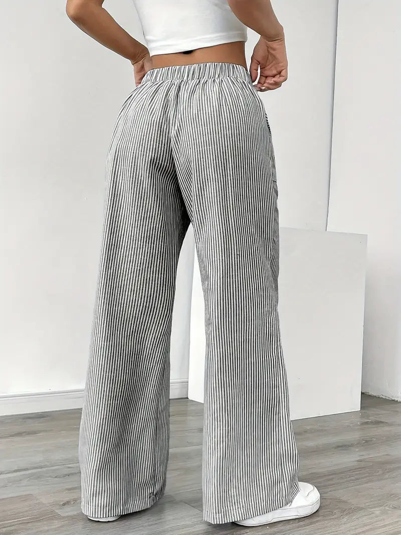 Bexley | Striped Wide-Leg Trousers