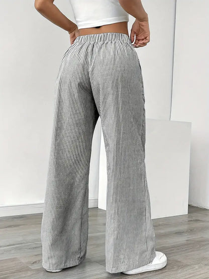 Bexley | Striped Wide-Leg Trousers