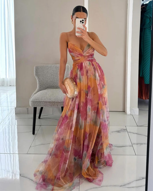 Solivia | Floral Print Maxi Dress