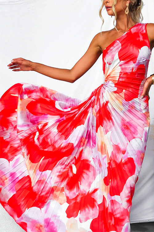 Maeve | Pleated Floral Maxi Wedding Guest Dress