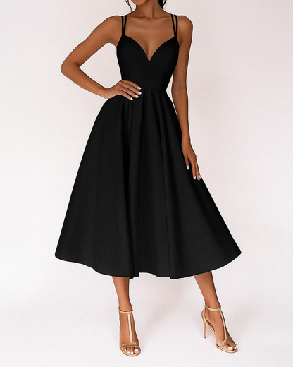 Alessya | Strappy Midi Wedding Guest Dress