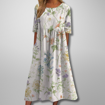 Renelia | Relaxed Floral Midi Dress