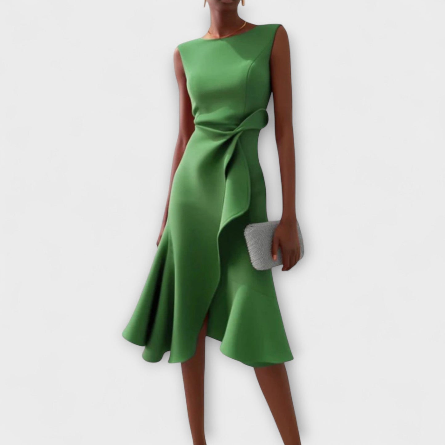 Virella | Asymmetric Midi Dress Elegant Sleeveless