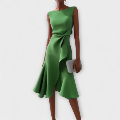 Virella | Asymmetric Midi Dress Elegant Sleeveless