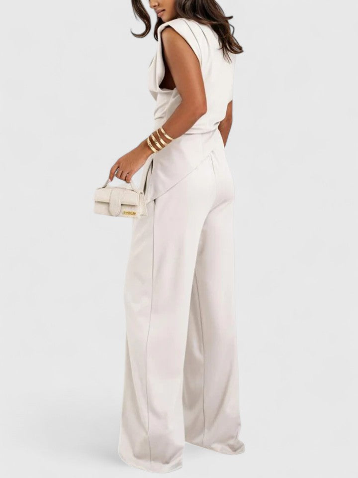 Sandrine | Sleeveless Top & Loose Pants Two-Piece Set