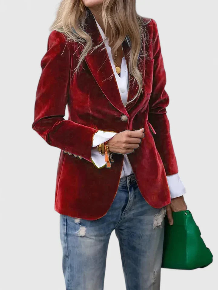 Kaia textured tailored blazer for women view 4