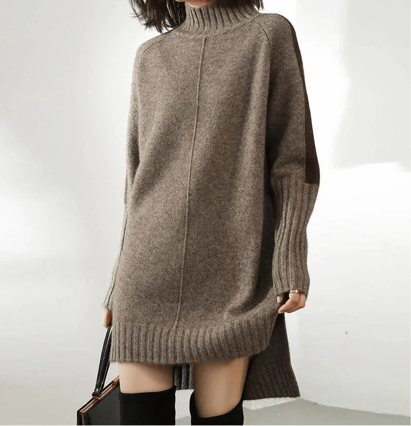 Sorenza turtleneck sweater dress for women