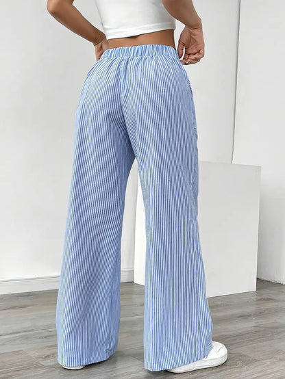 Bexley | Striped Wide-Leg Trousers