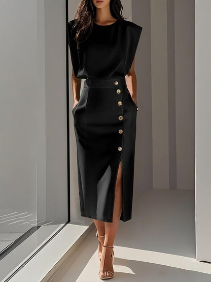 Marcella | Sleeveless Bodycon Midi Dress