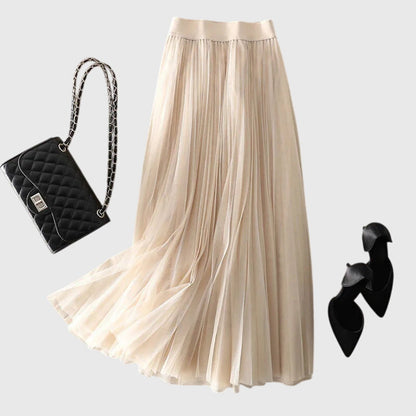 Annabelle | Tulle A-Line Midi Skirt