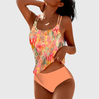 Persephone | Tropical Print Swimwear Set