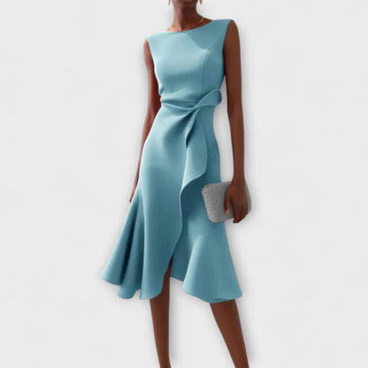 Virella | Asymmetric Midi Dress Elegant Sleeveless